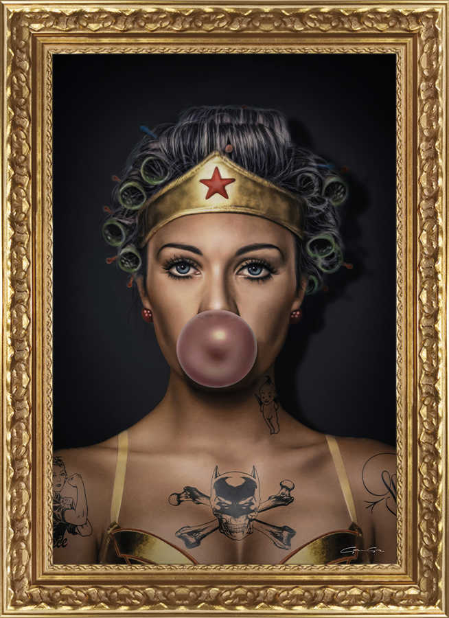 Girl Power artwork by Alexandre Granger featuring contemporary artistic style, capturing female empowerment with bold inspirational composition.