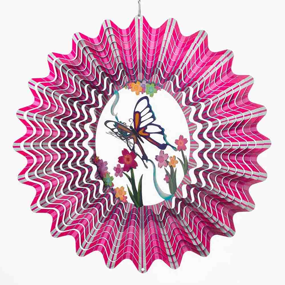 12" 3D Butterfly Pink