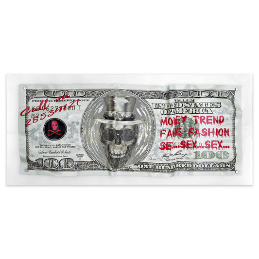 Acrylique "Uncle Tom Skull Dollar"