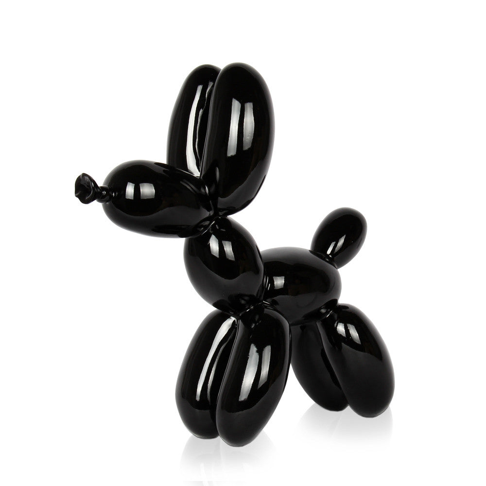 Shiny Black Balloon Dog