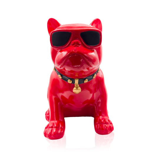 Bulldog sunglasses red big