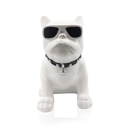 Bulldog sunglasses white big