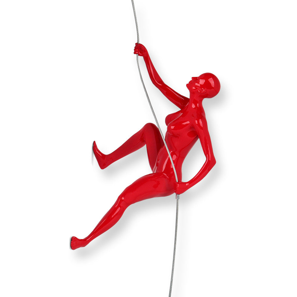 Female Climber Red