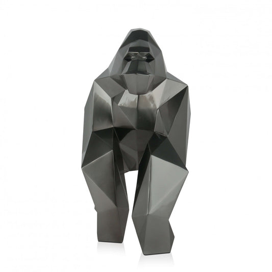 Grey Origami Gorilla