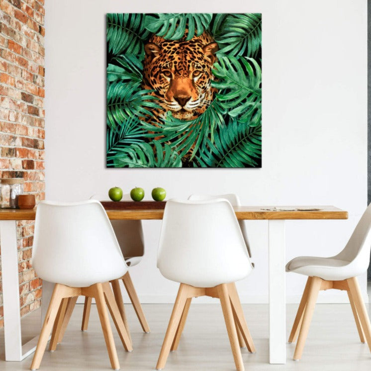 Leopard in the Jungle Canvas