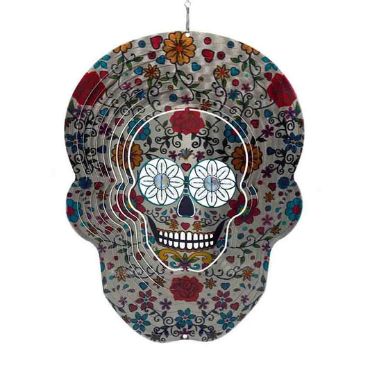 12" Skull Mexican Crystal Eyes