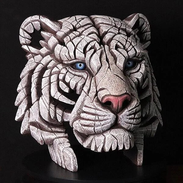 Tiger bust white